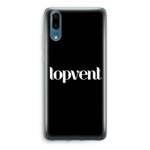 Topvent Zwart: Huawei P20 Transparant Hoesje