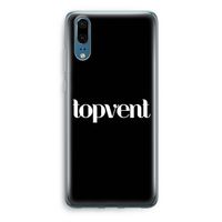 Topvent Zwart: Huawei P20 Transparant Hoesje