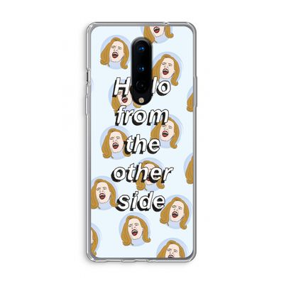 Hello: OnePlus 8 Transparant Hoesje