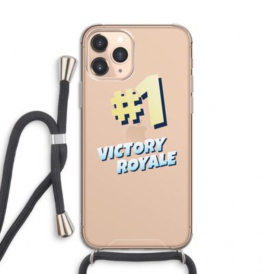 Victory Royale: iPhone 11 Pro Transparant Hoesje met koord