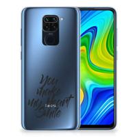 Xiaomi Redmi Note9 | Siliconen hoesje | met naam Heart Smile