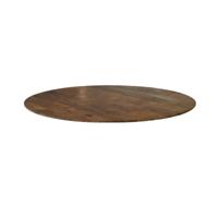 LABEL51 Eetkamertafel Tafelblad Sloppy Edge - Nature Smooth - Mangohout - 130 cm - Rond Sloppy