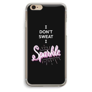 Sparkle quote: iPhone 6 / 6S Transparant Hoesje