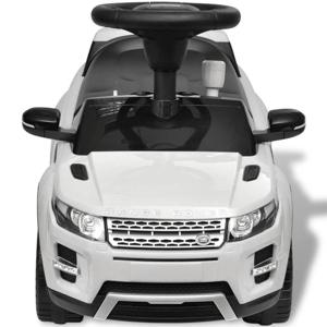 The Living Store Loopauto Land Rover - Wit - 69.7 x 36 x 39.5 cm - Met muziekapparaat - Geschikt voor 2+ jaar