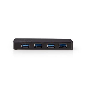 Nedis USB-Hub | USB-A Male | 4x USB A Female | 4-Poorts | 1 stuks - UHUBU3420BK UHUBU3420BK