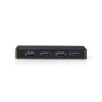 Nedis USB-Hub | USB-A Male | 4x USB A Female | 4-Poorts | 1 stuks - UHUBU3420BK UHUBU3420BK