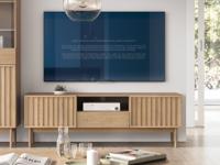Tv-meubel SATOSHI 159 cm cremona eik
