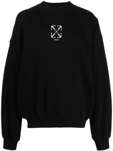 Off-White sweat en coton à motif Arrows - Noir