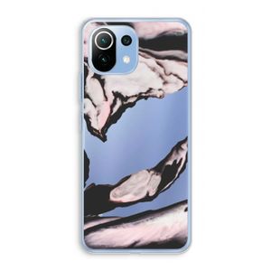 Roze stroom: Xiaomi Mi 11 Lite Transparant Hoesje