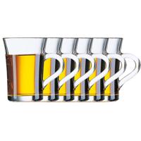 Theeglazen/koffieglazen - 12x - transparant - 230 ml - glas - glazen voor thee of koffie