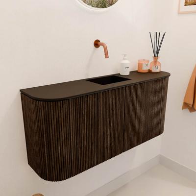 Toiletmeubel Mondiaz Joya | 93.2 cm | Meubelkleur Walnut | Faye wastafel Urban Midden | Zonder kraangat(en) Toiletmeubel Mondiaz Joya | 93.2 cm | Meubelkleur Walnut | Faye wastafel Urban Midden | Zonder kraangat(en)