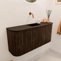 Toiletmeubel Mondiaz Joya | 93.2 cm | Meubelkleur Walnut | Faye wastafel Urban Midden | Zonder kraangat(en) Toiletmeubel Mondiaz Joya | 93.2 cm | Meubelkleur Walnut | Faye wastafel Urban Midden | Zonder kraangat(en)