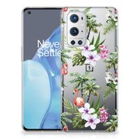 OnePlus 9 Pro TPU Hoesje Flamingo Palms - thumbnail