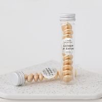 Bruiloftbedankje plastic snoepbuisje Pampas Gras - thumbnail