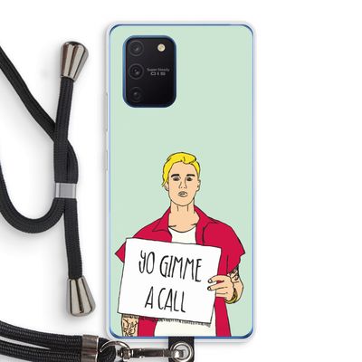 Gimme a call: Samsung Galaxy Note 10 Lite Transparant Hoesje met koord