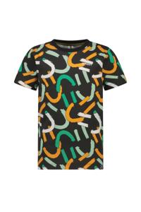 B.Nosy zomer t-shirt jongens - zwart AOP - Timmy