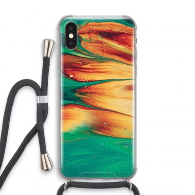Green Inferno: iPhone XS Transparant Hoesje met koord