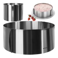 Ruhhy cakevorm/bakring verstelbaar - RVS - dia verstelbaar 16/30 cm - zilver - incl 2 clips Ruhhy cakevorm/bakring verstelbaar - RVS - dia verstelbaar 16/30 cm - zilver - incl 2 clips