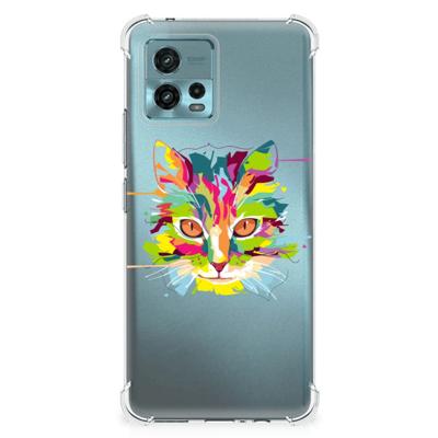 otorola Moto G72 Stevig Bumper Hoesje Cat Color otorola Moto G72 Stevig Bumper Hoesje Cat Color