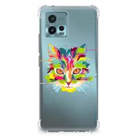 otorola Moto G72 Stevig Bumper Hoesje Cat Color