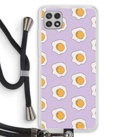 Bacon to my eggs #1: Samsung Galaxy A22 4G Transparant Hoesje met koord