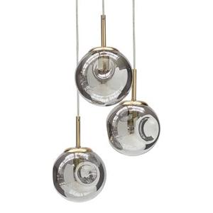 Beliani - RALFES - Hanglamp - Messing - Glas