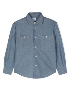 Aspesi Kids chemise boutonnée à manches longues - Bleu