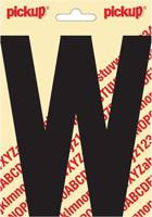 Plakletter Nobel Sticker letter W zwart Pickup - Pickup