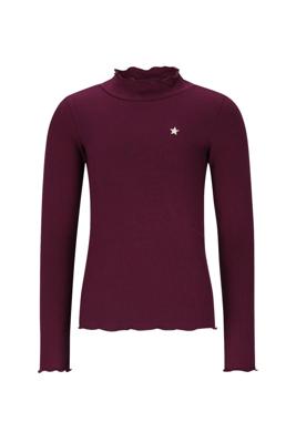 Like Flo winter t-shirt meisjes - rood - Eef - rib - col