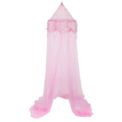 Hemelbed/klamboe - roze - 60 x 250 cm - polyester - op te hangen - prinses