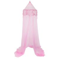 Hemelbed/klamboe - roze - 60 x 250 cm - polyester - op te hangen - prinses
