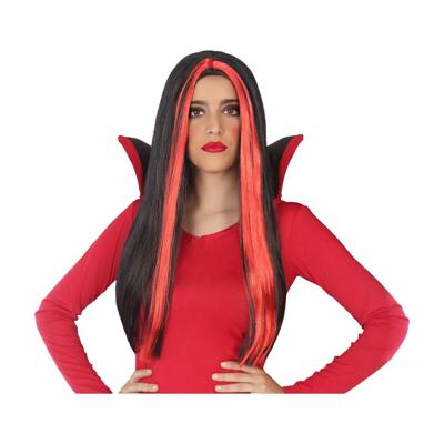 Pruik Rood Vampier 60 cm