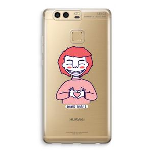 Hartje: Huawei P9 Transparant Hoesje