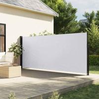 VidaXL Windscherm uittrekbaar 160x600 cm wit - thumbnail