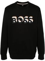 BOSS sweat en coton à logo imprimé - Noir