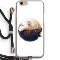 Yin Yang Wolves: iPhone 6 / 6S Transparant Hoesje met koord