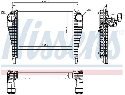 Intercooler, inlaatluchtkoeler 961257