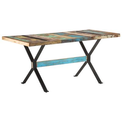 Eettafel 160x80x76 cm massief gerecycled hout