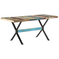 Eettafel 160x80x76 cm massief gerecycled hout
