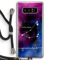 Sterrenbeeld - Donker: Samsung Galaxy Note 8 Transparant Hoesje met koord