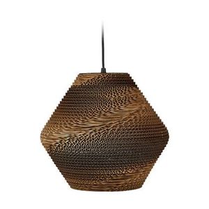 Villa Collection Alk hanglamp bruin - met zwart koord