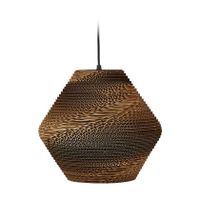 Villa Collection Alk hanglamp bruin - met zwart koord