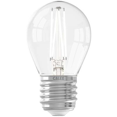 Leen Bakker - Calex LED Kogellamp - P45 - Helder - E27 - 3,5W - 250LM - Glas - Transparant - H7.5 Cm
