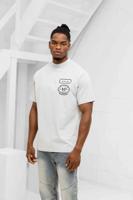 Le Monde Perdu Double Embroidery T-Shirt Lichtgrijs - Maat XL - Kleur: Lichtgrijs | Soccerfanshop
