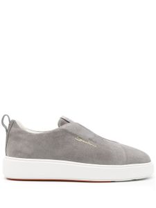 Santoni slip-on suede sneakers - Gris