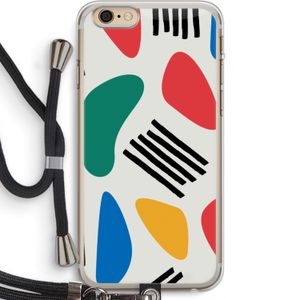 Illustratieve pop 1: iPhone 6 PLUS / 6S PLUS Transparant Hoesje met koord