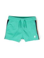 K Way Kids short à détails rayés - Vert