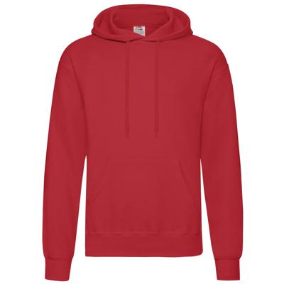 Fruit of the Loom Sweater - met capuchon - rood - volwassenen - Hoodie Fruit of the Loom Sweater - met capuchon - rood - volwassenen - Hoodie