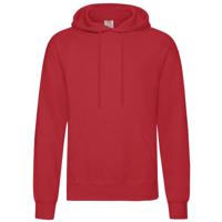 Fruit of the Loom Sweater - met capuchon - rood - volwassenen - Hoodie