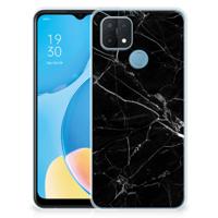 OPPO A15 | TPU | Siliconen hoesje | Marmer Zwart - Origineel Cadeau Vader